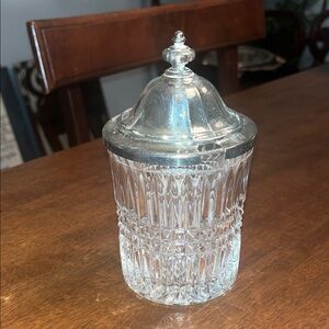 Elegant Crystal Jar with Lid
